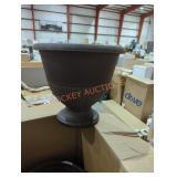 6 15" Rene Bark brush plastic urn