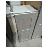30" W x 13" D x 12" H gray wall cabinet