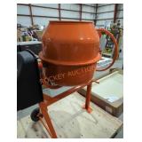 Orange cement mixer