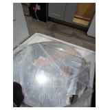 Round mirror medicine cabinet