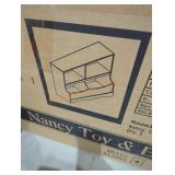 White Nancy toy & book rack