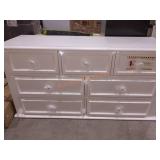 Jenna 7-Drawer White Dresser