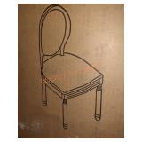 Set of 2 Beige Fabric Dining Chairs