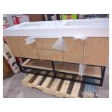 Altair 60"W x 22"D x 34"H Double Sink Bath Vanity
