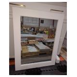 23"ï¿½29" White-Framed Wall Mount Mirror