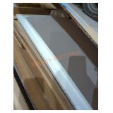 4 boxes of white shelving 2 6 ft and 2 4 ft
