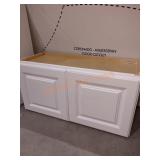 30"W 15"H White Kitchen Bridge Cabinet