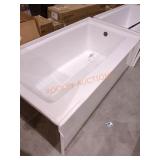 Delta 60"x32" Acrylic Bath Tub Cracked Corner