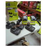 6 Ryobi 18v 1.5 ah batteries and charger
