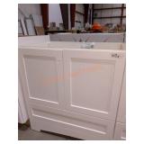 30"W White Bathroom Vanity Cabinet