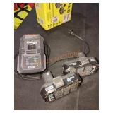 RYOBI 4.0 Ah Battery (2-Pack) and Charger Kit