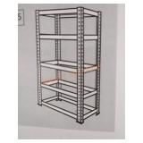 5 Tier Wire Shelf Black