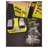 RYOBI ONE+ 18V (6) 1.5 Ah Batteries & charger