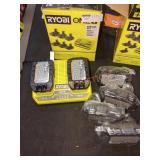 RYOBI ONE+ 18V (6) 1.5 Ah Batteries & charger