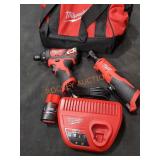 Milwaukee M12 1/4" Hex Screwdriver & 3/8" Ratchet