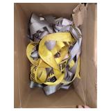 Box lot of ratchet straps