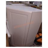 White Corner Upper Kitchen Wall Cabinet 42"H
