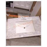 37"x22" Bath Vanity Countertop with Sink