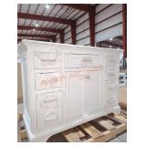 49"Wï¿½22"Dï¿½35"H White Bathroom Vanity