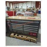 Husky 61" 10 drawer mobile work bench 10 drawer
