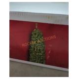 Home Accents 7.5 ft festive pine slim led prelit