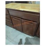 34" x 24" x 34.5" brown cabinet base