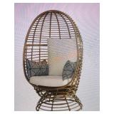 StyleWell  Outdoor Swivel Patio Egg Lounge Chair