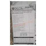 Delta 60" Curved Frameless Tub/Shower Sliding Door