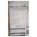 Delta 60" Curved Frameless Tub/Shower Sliding Door