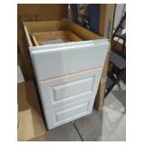18" x 24" x 34" white kitchen cabinet base