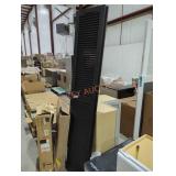 Black Plastic 80" Shutter Bifold Door