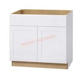 Hampton Bay 36" x 24" Sink Base Kitchen Cabinet