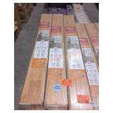 13 boxes Pergo laminate flooring 13.7sqft per box