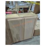 30" x 13" x 34 " unfinished wall cabinet