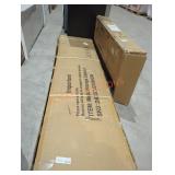 Metal storage cabinet unknown size. Gray color