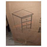 Walker Edison Wood 3 Drawer Nightstand Side Table