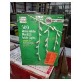 Home accent 300 warm white mini LED icicle lights