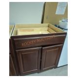 34" x 24" x 34.5" brown cabinet base