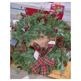 30" pre-lit led wreath