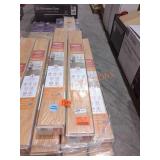14 boxes Pergo laminate flooring 13.7sqft per box