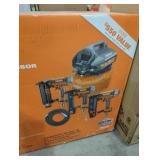 Ridgid 6 gallon air compressor and 3 tool combo