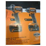 Ridgid 18v Brushless 2 Tool Combo Kit