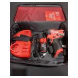 Milwaukee M12 1/4" Hex Impact Driver Kit
