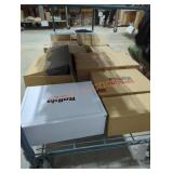 Shelf lot of 16 different size and style footwear