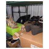 Shelf lot of 16  mixed styles of shoes