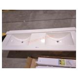 61"x 22" 2 sink vanity top