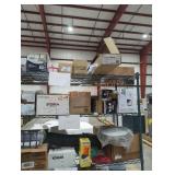 Shelf lot of household items