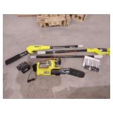 RYOBI 18v Pole Saw and chainsaw combo