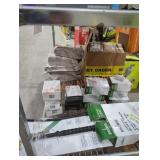 Shelf lot of household items