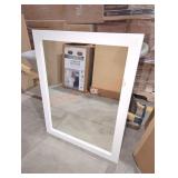 24"ï¿½31" White-Framed Wall Mount Mirror